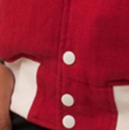 Custom embroidery or chenille on back patch