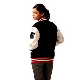 Wool Leather Varsity Jacket
