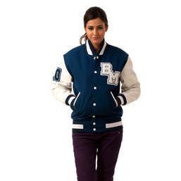 Leather Wool Letterman Jacket