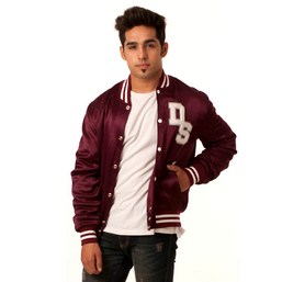 Men Satin Varsity Jacket