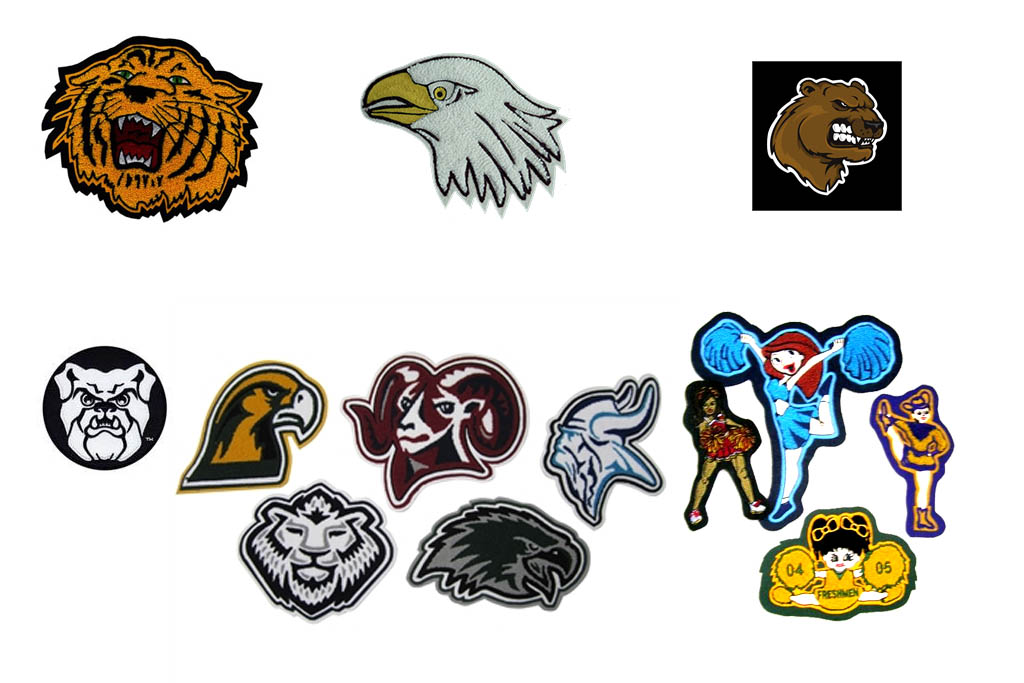 Custom embroidery or chenille on back patch