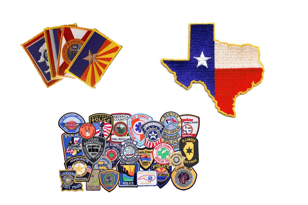 Custom embroidery or chenille on chest patches
